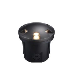 Fortezza In-Ground Well Light - Black - 3000k