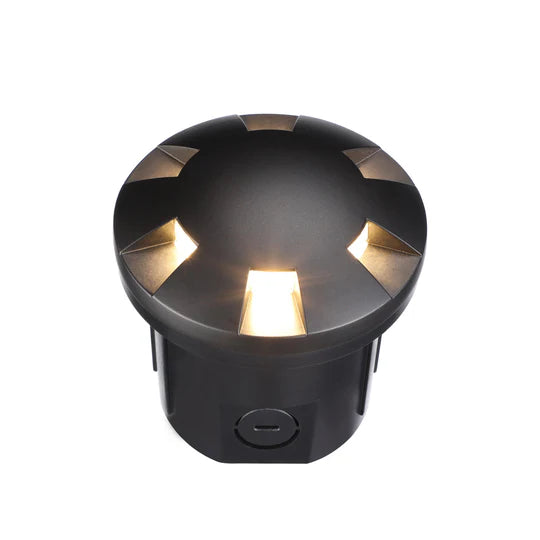 Fortezza In-Ground Well Light - Black - 3000k